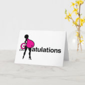 ベビー-挨拶状--を持っていることのためのお祝い カード (黄色い花)