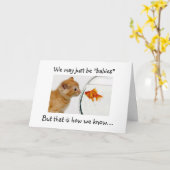 ベビー – 採用は特別なものであることが分かっています カード (黄色い花)