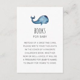 ベビー。書籍要求を持って来い。シロクジラ エンクロージャーカード