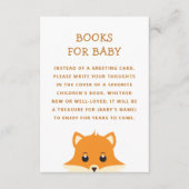 ベビー。書籍要求キツネ動物 エンクロージャーカード (正面)