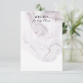 ベビー。水の色パステルダスティパープル エンクロージャーカード (スタンド正面)