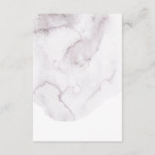 ベビー。水の色パステルダスティパープル エンクロージャーカード (裏面)