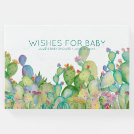 ベビー | 水彩サボテン赤ちゃんシャワー ゲストブック