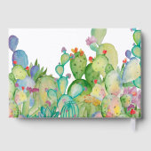 ベビー | 水彩サボテン赤ちゃんシャワー ゲストブック (裏面)