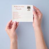 ベビー、猫、赤ちゃんシャワーカードをお願い チラシ (手)