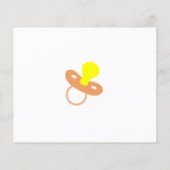 ベビー、猫、赤ちゃんシャワーカードをお願い チラシ (裏面)