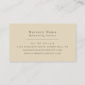 ベビー&生まれたばかりのテディ、ベビーシッター、デイケア、子供部屋 名刺 (裏面)