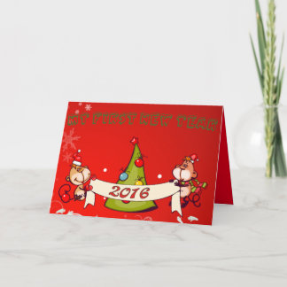 ベビー: 私の最初新年- シーズンカード