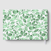 ベビー | 葉エレガントの赤ちゃん ゲストブック (裏面)