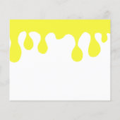 ベビー、蜂、赤ちゃんシャワーカードフライヤーへの願い チラシ (裏面)