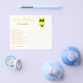 ベビー、蜂、赤ちゃんシャワーカードフライヤーへの願い チラシ (シングル)