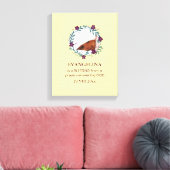 ベビー |賛美は神から |リース |写真保存 キャンバスプリント (インサイチュ (リビング))