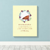 ベビー |賛美は神から |リース |写真保存 キャンバスプリント (インサイチュ (ウッドフロア))