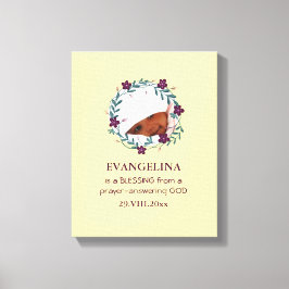 ベビー |賛美は神から |リース |写真保存 キャンバスプリント