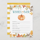 ベビー、赤ちゃんシャワーのウィッシュエンクロージャへの願い (正面/裏面)