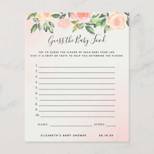 ベビー |赤ちゃんシャワーゲーム (正面)