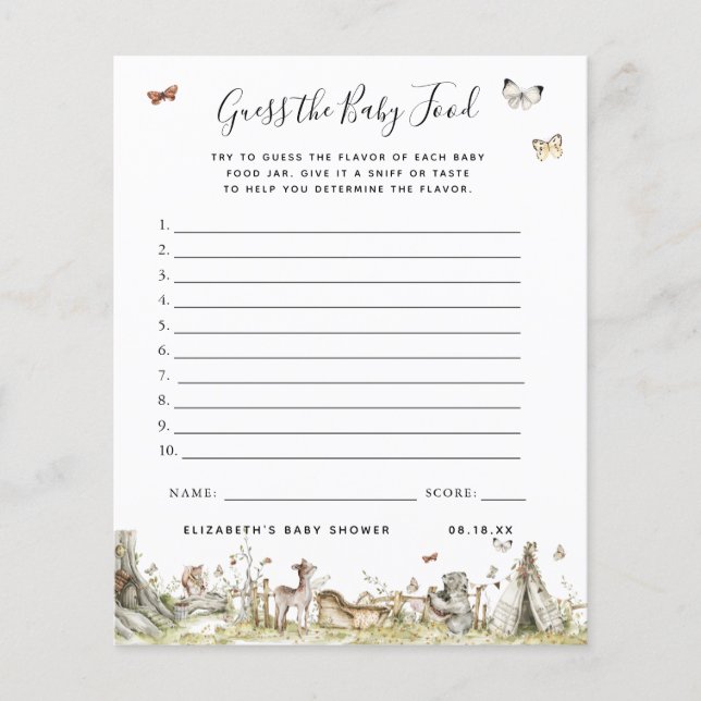 ベビー |赤ちゃんシャワーゲーム (正面)