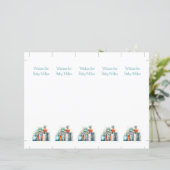 ベビー、赤ちゃんシャワー記念マーク、ブックマークへの願い (スタンド正面)