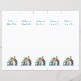 ベビー、赤ちゃんシャワー記念マーク、ブックマークへの願い