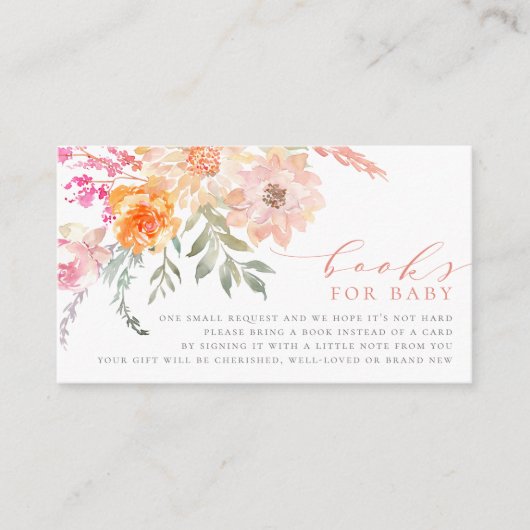 ベビー |赤面とティール（緑がかった色）春ベビーシャワー エンクロージャーカード (正面)