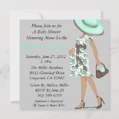 ベビー-車上ベビーシャワー開催 招待状 (裏面)