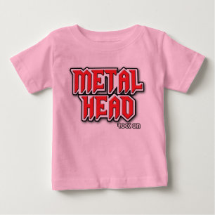 ベビー-金属の頭部 ベビーTシャツ