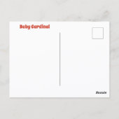 ベビー(鳥)ショウジョウコウカンチョウワイルドライフキュアフォト ポストカード (裏面)