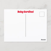 ベビー（鳥）ショウジョウコウカンチョウワイルドライフキュート写真 ポストカード (裏面)