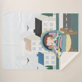 ベビー・鳩 シェルパブランケット (正面(横))