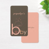 ベビー"a" in BピンクガールベビーシャワーDIYギフトラベル (デスク)