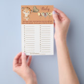 ベビー | ABCベビーシャワーゲームカード チラシ (ハンドル)