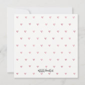 ベビー& COスプリンクルラブピンクガールベビーシャワー 招待状 (裏面)