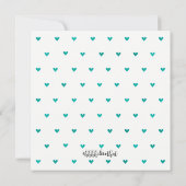 ベビー&COベビーグリーンシャワースプリンクルラブパーティー 招待状 (裏面)