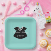 ベビー&COリトルブラックドレスシャワーパーティー ペーパープレート (パーティー)