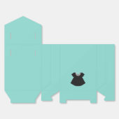 ベビー&COリトルブラックドレスシャワー散水パーティー フェイバーボックス (見開き)