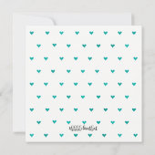 ベビー& CO青とピンクのベビーシャワースプリンクパーティー 招待状 (裏面)