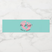 ベビー&CO It's A Girl Revealパーティー ペットボトルラベル (シングルラベル)