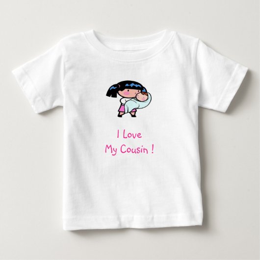 ベビー、I LoveMyのいとこ! ベビーTシャツ (正面)