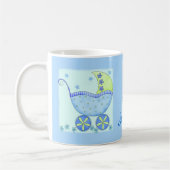 ベビー「Its A Boy」の名前パーソナライズされたBlue コーヒーマグカップ (左)