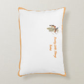 ベビー: Little Birds Kingfisher/Words (OR) - アクセントクッション (正面(垂直))