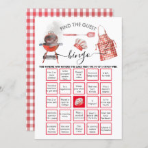 ベビー-QシャワーFind the Guest BINGO