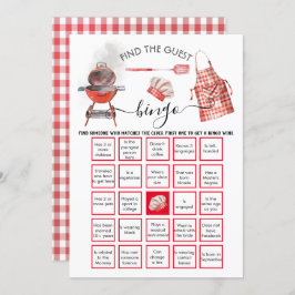 ベビー-QシャワーFind the Guest BINGO 招待状