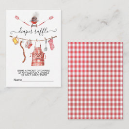 ベビー-Qバーベキューカップルおむつラッフルカード エンクロージャーカード