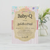 ベビー-Qバーベキューベビーシャワー 招待状 (スタンド正面)