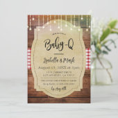 ベビー-Qバーベキューベビーシャワー 招待状 (スタンド正面)