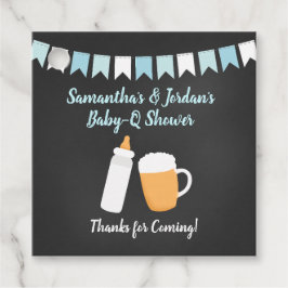 ベビー-Qボーイベビーシャワービールボトル広場 フェイバータグ