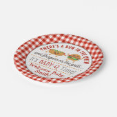 ベビー-Q性発現BBQ紙プレート ペーパープレート (アングル)