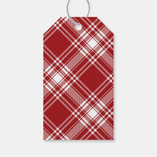 ベビー-Q赤市松模様にと黒グリル赤ちゃんシャワー ギフトタグ (裏面)