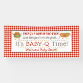 ベビー-Q BBQをテーマにした性別の表示バナー 横断幕 (横)