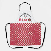 ベビー-Q BBQバーベキューベビーシャワー エプロン (正面)